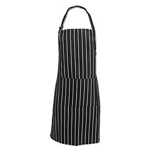 Ardisle Striped Butchers Chef Cooking Kitchen Catering Apron Bib with Pocket Baking