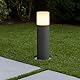 CGC Lighting Grauer Außenpfosten, Weg, Bodenleuchte, 40 cm Höhe, E27-Glühbirne, LED