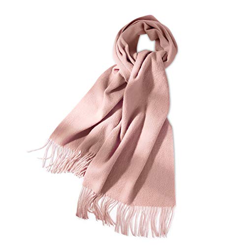 Winter Premium Plain Cashmere Scarf For Women Pashmina Tassel Soft Wool Long And Thickened Shawl Wrap