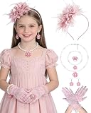 Bnsikun Tea Party Accessories Fascinators Hats Church Hats 20s 50s Pillbox Hat Cocktail Mesh Flower Pearl Feather Headband