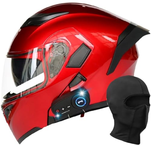 Casque de moto intégral Bluetooth modulable anti éblouissement grande taille XXL