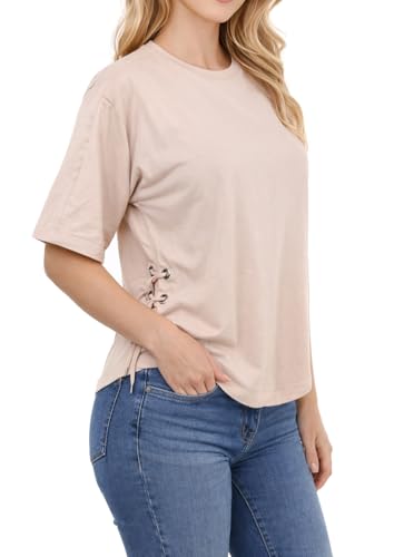 T-Shirt Diesel Black Gold Tessy Top avec coupe asymétrique et fluide