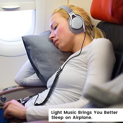 Weishan Wh-1000Xm5 Cable Coiled Aux Cord Replacement For Sony Wh-Ch710N, Mdr-950Bt, 1Am2, 7520 Noise Canceling Headphones, 3.5Mm(1/8") Extension Wire With 6.35Mm(1/4") Adapter, 14Ft #TOP4