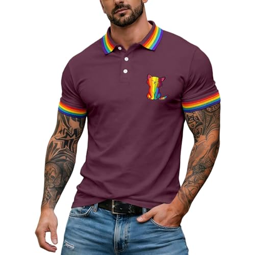 Polo slim fit pour homme idéal pour le golf et tennis en coton