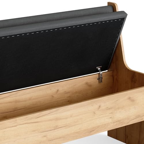 Miniatura 6 de Vicco Banco De Comedor Roman, Roble Dorado, 106.6 X 41.5 Cm