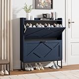 Nicetree 2-Drawer Navy Cabinet