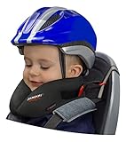 SANDINI SleepFix® Kids Bike – Kinder Schlafkissen/Nackenkissen mit Stützfunktion, Temperaturausgleich – Kindersitz-Zubehör für Fahrrad und Fahrradanhänger – Verhindert Abkippen des Kopfes im Schlaf