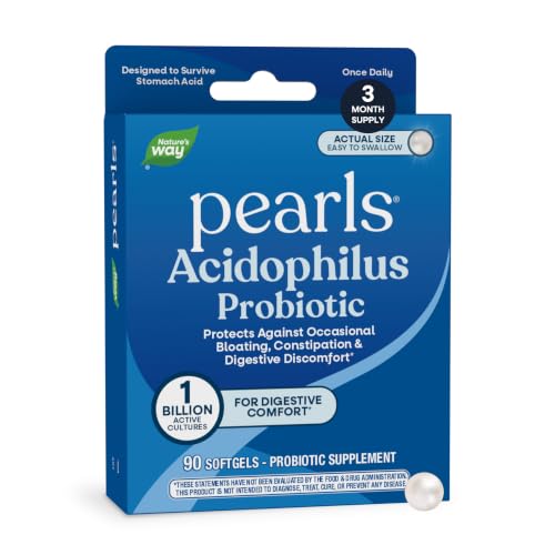 Nature's Way Probiotic Pearls Acidophilus, Supports Digestive Balance & Gut Health*, Reduces...
