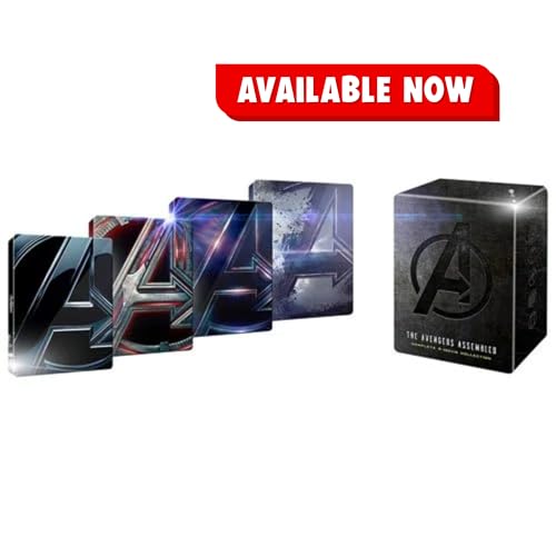 Avengers Complete 4-Movie Collection Limited Steelbook Box Set Ed...