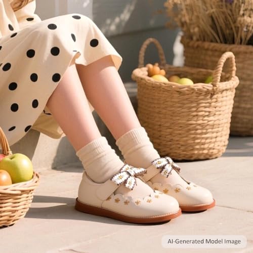 Image of Felix & Flora Toddler Little Girl Mary Jane Dress Shoes - Ballet Flats for Girl Party School Shoes