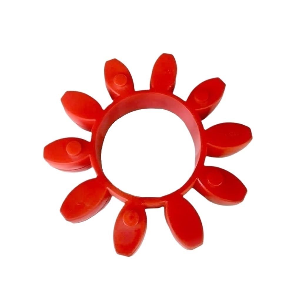 Ammortizzatore Spider flessibile Tampone di accoppiamento in gomma GR da 1 pezz0, giunto flessibile rosso, diametro esterno 30-225 mm, elemento tampone elastico a forma fiore prugna(200x100x34mm)