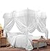 IFELES 4 Corners Bed Canopy Twin Full Queen King Mosquito Net (TWIN)