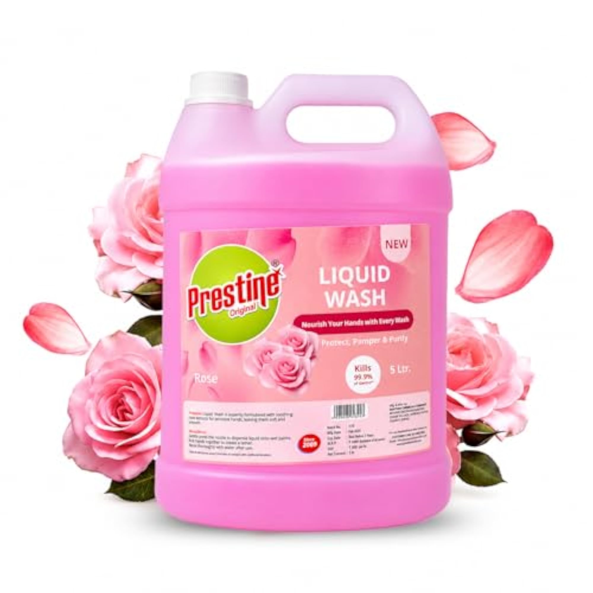Pink Antibacterial Liquid Hand Wash Refill, 5 Litre