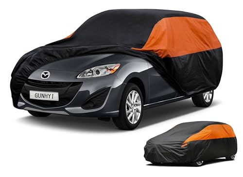 Image of GUNHYI Mazda Car Cover Custom Fit Mazda 5 Waterproof All Weather for Automobiles, Lightweight Full Exterior Cover Outdoor Sun UV Rain Dust Snow Wind Protection.
