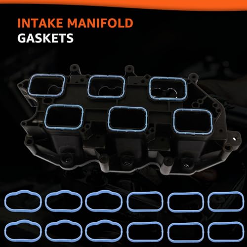 Image of 3.6L Valve Cover Intake Manifold Gasket Set Replacement for Jeep Dodge Chrysler 200 300 Wrangler Cherokee Challenger Charger Durango Journey Ram ProMaster 1500 2500 3.6 V6 2011-2022 5184596AE VS50805R