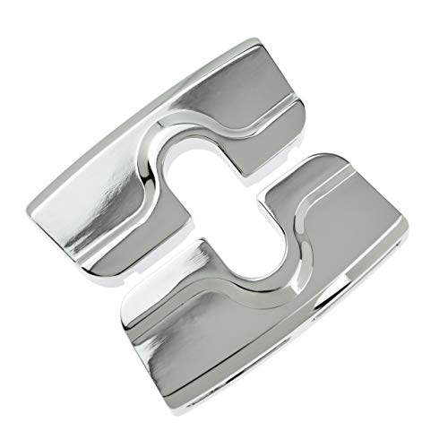 HDBUBALUS Capas de parafuso de cabeça de vela de ignição cromada esquerda e direita para Harley Dyna