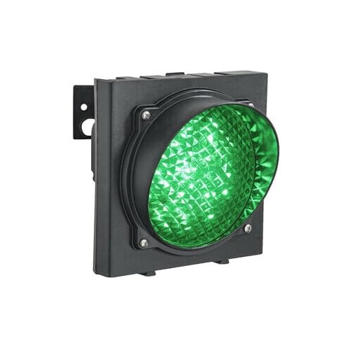 SEMAFORO VERDE SINGOLA 1 LUCE 230V LED LAMPADA MONOLAMPADA PARCHEGGIO IMPIANTO