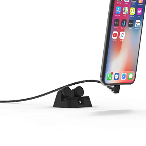ElevationLab Cord Dock V2 - Hybrid iPhone Lightning Charging Dock & Cable, Desk Phone Stand Holder, Desktop Docking Station Cradle, Charging Stand, MFi Certified