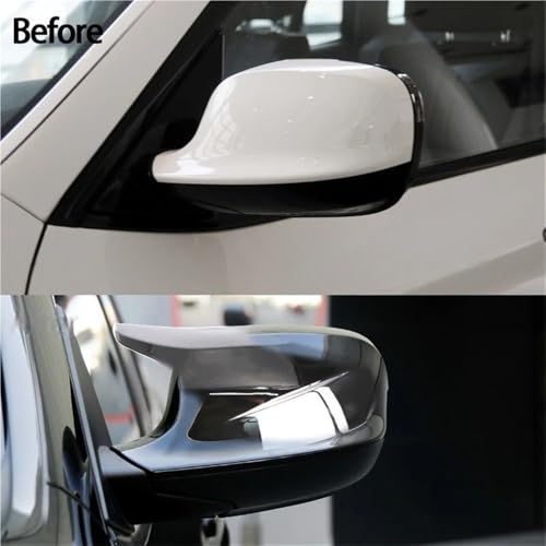 Coques rétroviseurs auto de remplacement noir pour X1 E84 dégradé 2012