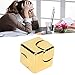 Metal Square Finger Gyroscope Cube, Stress Relief Decompression Fingertip Toy, Hand for Children Adults, Sturdy Metal Construction with Electroplating Finish