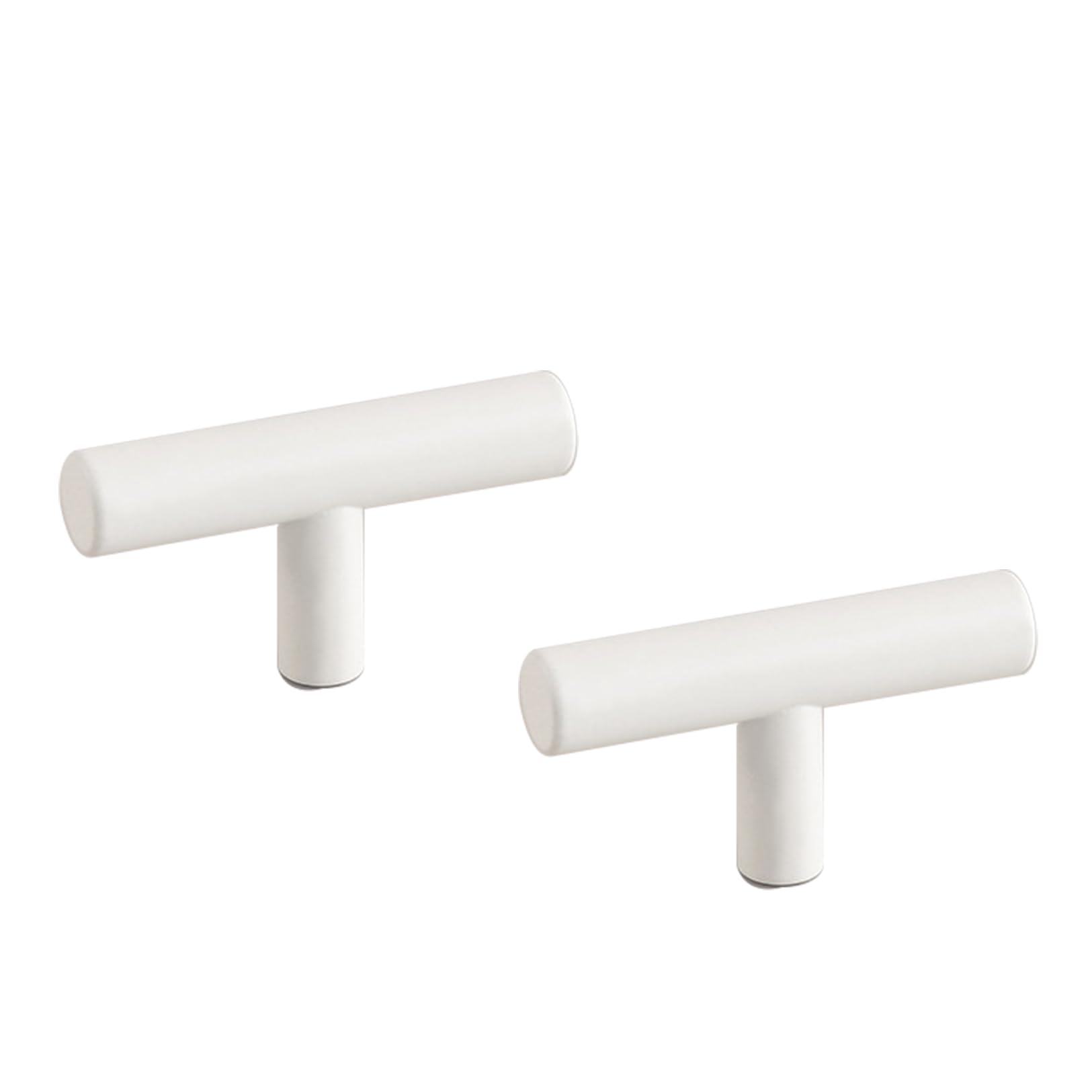 TYYCKJ 2 Pack Bathroom Cabinets Handles Bridge-Shaped Bookcase Drawer Knobs Warm White Wardrobe Handles Aluminum Alloy Wine Cabinet Handles (Single Hole)