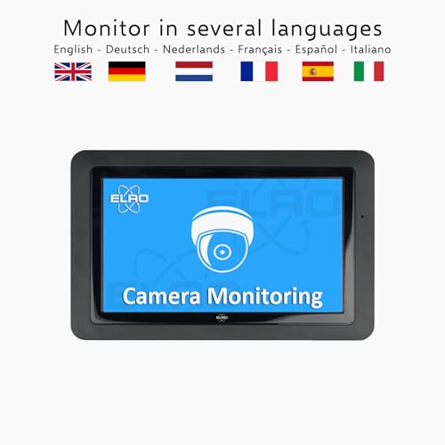 Elro CZ60RIP11S CZ60RIPS Visione Notturna 1080P Hd Telecamera Di Sorveglianza A Colori Con Schermo Da 9" E App - 12