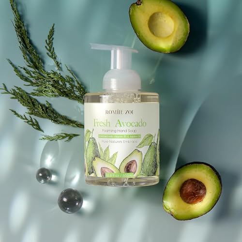 Image of ROMIIE ZOI Foaming Hand Soap, Avocado, 500ml / 16.8fl.oz | With Gift Box, Gentle cleansing, nourishes skin without drying