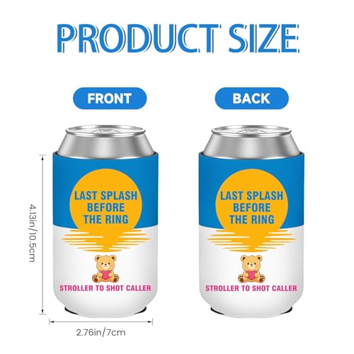 Image of 12 PCS Bachelorette Party Can Cooler Sleeves Insulated Neoprene Drink Holder for Bridesmaid Gifts Bridal Shower Decorations, Bachelorette Party Favors, Standard