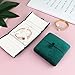 iSuperb Green Velvet Bracelet Bangle Box Necklace Jewelry Gift Box Necklace Pendant Bracelet Jewelry Packaging Boxes for Wedding Engagment Proposal