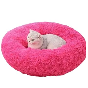 softdigit Caminha Nuvem Pet Redonda Pelúcia Cachorros Gatos Tam M 50cm (Rosa)