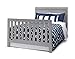 Simmons Kids SlumberTime Rowen 4-in-1 Convertible Baby Crib, Grey
