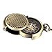 Spacmirrors Taschenuhren Retro-Cover Einzigartige doppelte Drehscheibe mit Handaufzug Mechanische Taschenuhr Herren Bronze 30 cm Kette Herren Damen