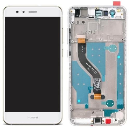 OEM SYSTEMS Vetro Schermo Display LCD Touch Screen Huawei P10 LITE BIANCO WHITE Completo Cornice Telaio Frame WAS-LX1 LX1A