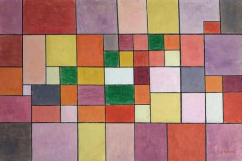 Affiche Paul Klee décoration intérieure salon peinture sur toile abstraite photo d'art 50x90cm