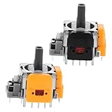 JECOMPRIS 2 Stück Hall effekt Joystick Ersatz Hochpräziser Einstellbarer Analogstick für Controller Schnelle Reaktion Stabile Konstruktion Einfacher Plug and play Einbau Kompatibel mit