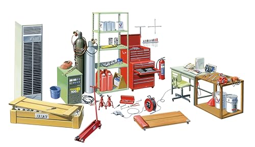 Maquette Fuji Modèle 1/24 Garage et outils décor pour voiture GT-1