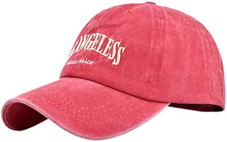 YULOONG Vintage Baseball Cap Embroidery Los Angeles Washed Denim Trucker Cap 100% Cotton Sun Hat for Men Women Adjustable