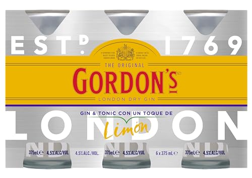 Gordon's Gin and Tonic Ready to Drink Can 375 ml (Pack of 6)
