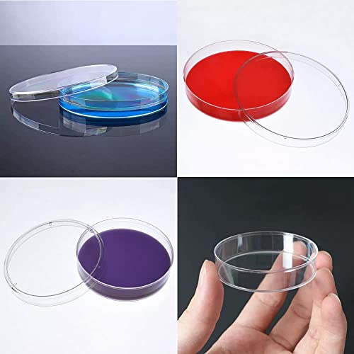 30Pcs Sterile Plastic Petri Dishes With Lids 60Mm Dia X 15Mm Deep Clear Thick Science Dish Lab Cell Culture Dishes For Lab Science Experiment Lab Analysis Equipment School Projects Supplies #TOP3