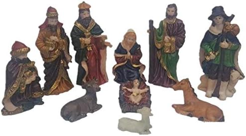 Christian Decor Home Decor Jesus Manger Christmas Crib Church Utensiles Christmas Bitrhs for The Home Decoration - (Color: Multi-Colored)