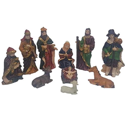 Christian Decor Home Decor Jesus Manger Christmas Crib Church Utensiles Christmas Bitrhs for The Home Decoration - (Color: Multi-Colored)