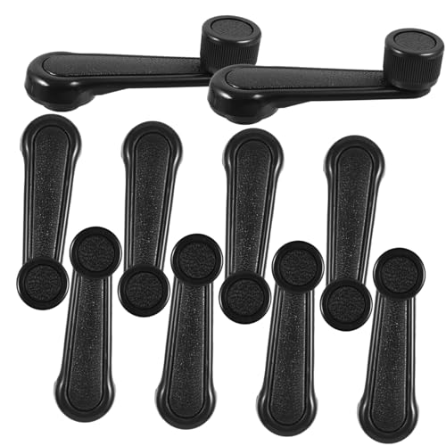 Garneck 10pcs Plastic Car Window Handle Replacement Window Crank Handle Set for Cars