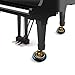 Moozikpro [3 Pcs] Piano Caster Cups – Very Strong ABS – Non-Slip & Anti-Noise Foam Pad