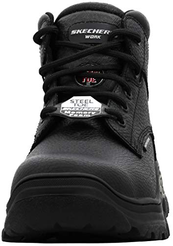 Skechers Men's Burgin-Tarlac Industrial Boot Black/Black 12 M US