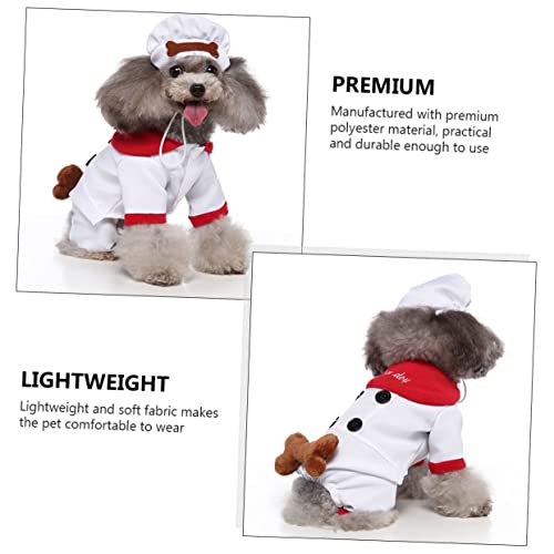 Disfraz para perro POPETPOP talla S blanco miniatura 7
