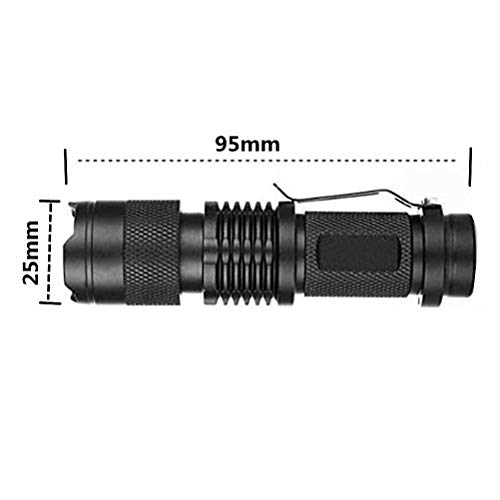 Wollcocer Black Light Uv Flashlight Led 7W 300Lm Sk68 Zoomable Ultraviolet Blue Light Torch For Scorpions Dog Cat Pet Urine Detector Fluorescent Minerals #TOP2