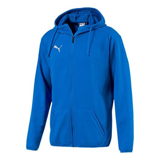PUMA Liga Casual Sudadera, Hombre, Electric Blue Lemonade/White, XXL