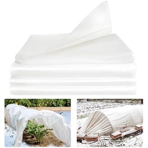 RGQSUN 6 Mil Greenhouse Clear Plastic Film Cover