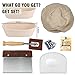Farielyn-X 2 Packs 10 Inch Oval Shaped Bread Banneton Proofing Basket - Baking Dough Bowl Gifts for Bakers Proving Baskets for Sourdough Lame Bread Slashing Scraper Tool Starter Jar Proofing Box