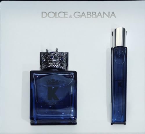 Dolce e Gabbana K Geschenkbox für Herren, Parfüm K Eau De Parfum Spray 50 ml und Reiseduft K Eau De Parfum Spray 10 ml